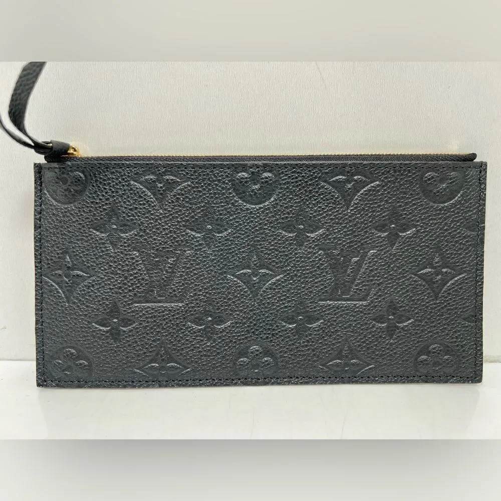 Louis Vuitton Black Monogram Empreinte Felicie Inserts Black Very Good Conditio